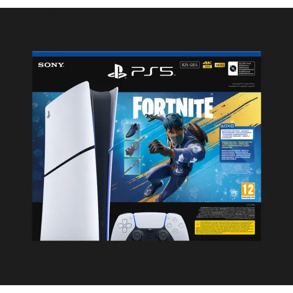 Ігрова приставка Sony PlayStation 5 Slim (Digital Edition) (Fortnite Flowering Chaos Bundle) (825GB) (UA)