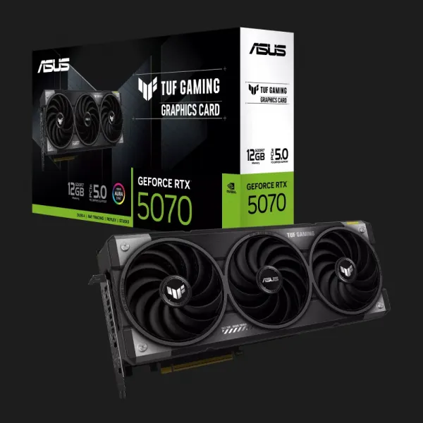 Відеокарта ASUS GeForce RTX 5070 TUF Gaming 12GB (90YV0LZ0-M0NA00)
