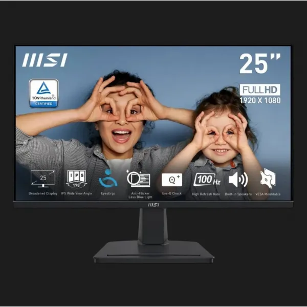 Монітор MSI 24.5" PRO MP252 IPS 100Hz (UA)