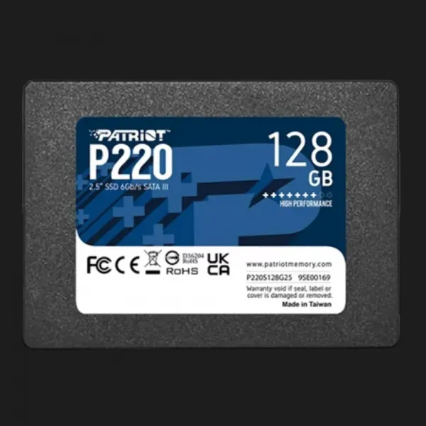 Накопичувач SSD Patriot P220 128GB SATA (P220S128G25)