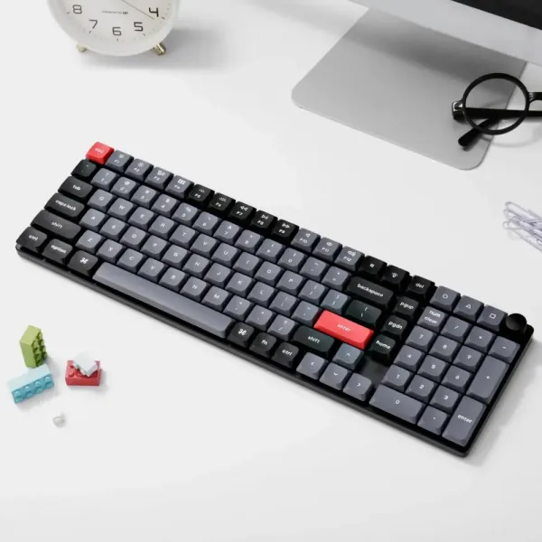 Ігрова клавіатура Keychron K17 Pro 103 Key RGB Hot-swap Gateron MX 2.0 Red (Black) (K17P-H1-UA)