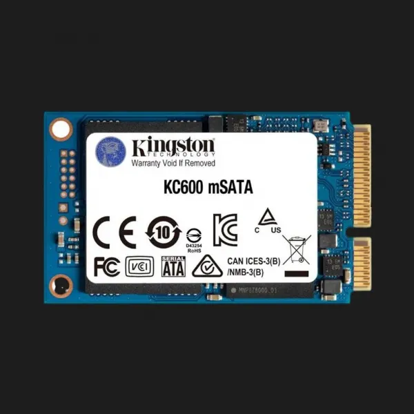 Накопичувач SSD Kingston KC600 512GB mSATA (SKC600MS/512G)