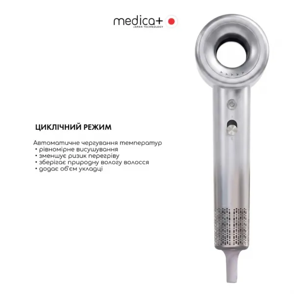 Фен для волосся MEDICA+ AIR-ZEN 2.0 (Silver)