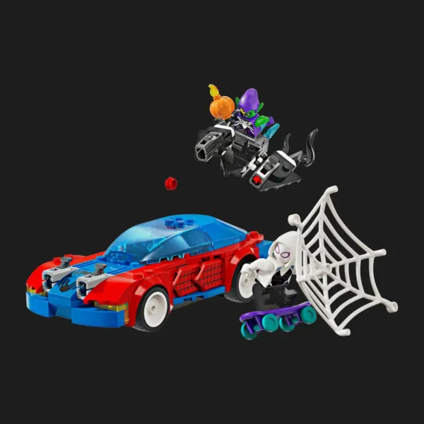 Конструктор LEGO Super Heroes Автомобіль для перегонів Людини-Павука й Зелений Гоблін з отрутою Венома (76279)