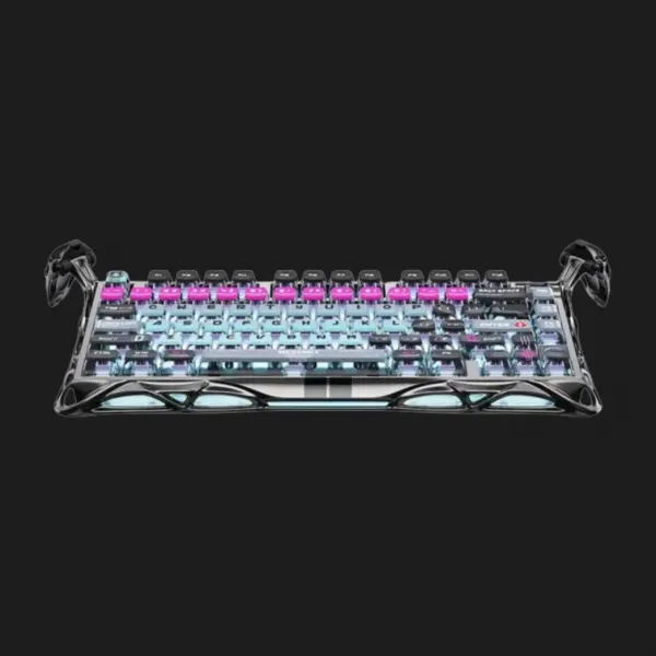 Ігрова клавіатура магнітна GravaStar Mercury V75 Pro 80keys Magnetic Jade Gaming 8K USB-A RGB Cyberpunk (Gray)