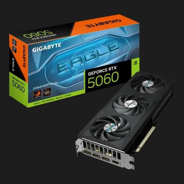 Відеокарта GIGABYTE GeForce RTX 5060 Eagle Max OC 8GB (GV-N5060EAGLEMAX_OC-8GD)