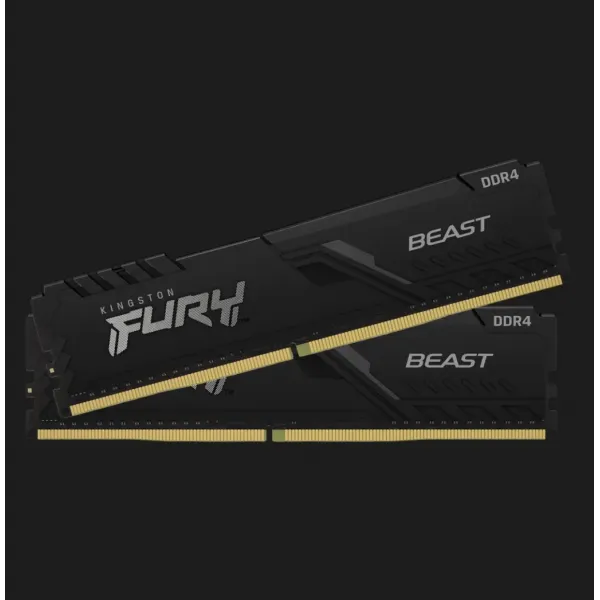 Оперативна памʼять Kingston Fury Beast DDR4 32GB 2x16GB 3600MHz (KF436C18BBK2/32)