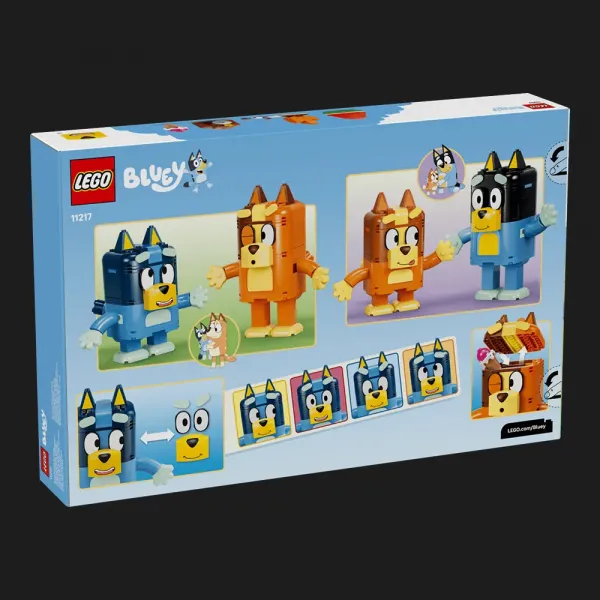 Конструктор LEGO Bluey Сім'я Блуї з кубиків (11217)