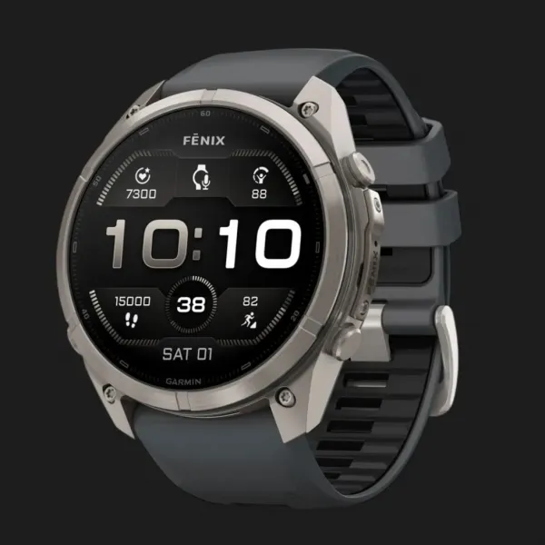 Garmin Fenix 9 Pro 51mm AMOLED Sapphire Titanium with Graphite/Black Silicone Band
