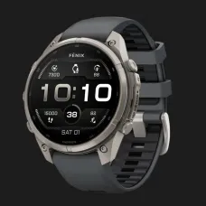 Garmin Fenix 9 Pro 47mm AMOLED Sapphire Titanium with Graphite/Black Silicone Band