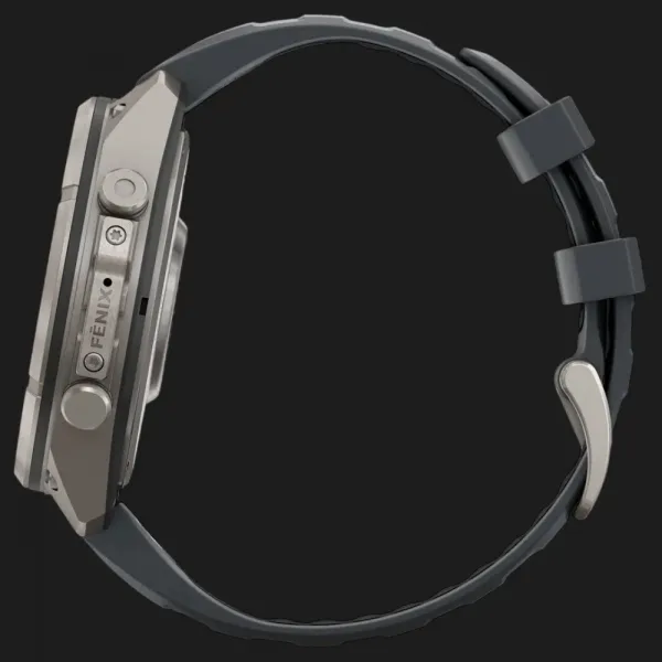 Garmin Fenix 9 Pro 47mm AMOLED Sapphire Titanium with Graphite/Black Silicone Band