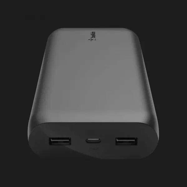 Портативний акумулятор Power Bank Belkin 20000mAh, 15W, Dual USB-A, USB-C (Black)