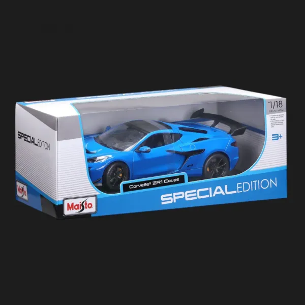 Машинка Maisto 2025 Corvette ZR1 Coupe (1:18) (31475 met. blue)