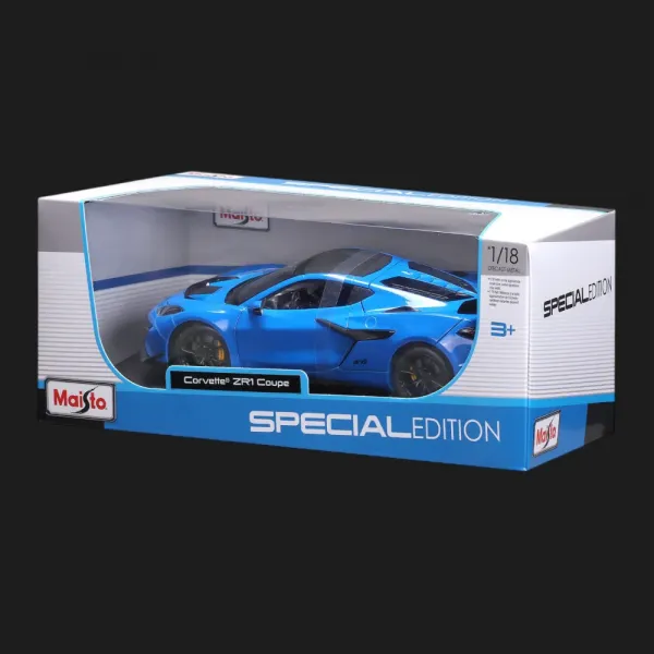 Машинка Maisto 2025 Corvette ZR1 Coupe (1:18) (31475 met. blue)