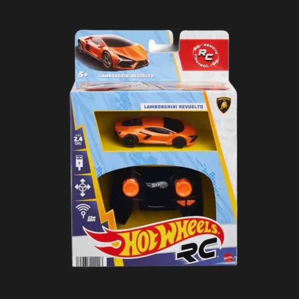 Машина на р/к Hot Wheels — Lamborghini Revuelto (HWW55) (Orange)