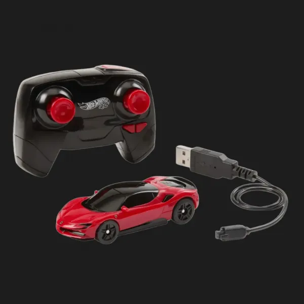 Машина на р/к Hot Wheels — Ferrari SF90 Stradale Assetto Fiorano (JGD09) (Red)