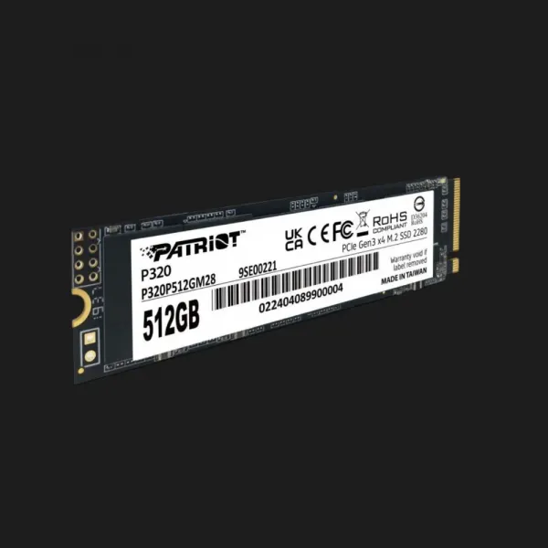 SSD накопичувач Patriot P320 512GB NVMe PCIe 3.0 (P320P512GM28)