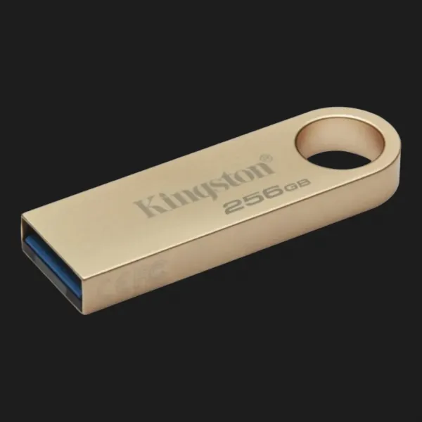 Флеш-накопичувач Kingston USB 3.2 SE9 G3 256GB (Metal/Gold)