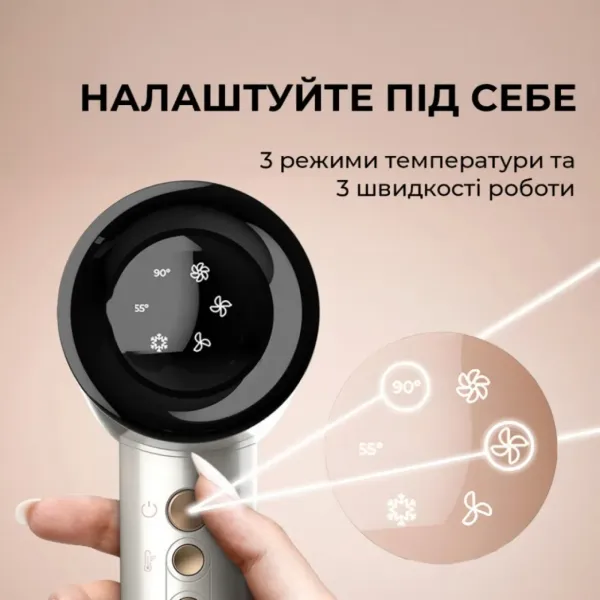 Фен Cecotec DryGlam Waves Champagne 4in1 (Champagne) (A01_EU01_103715)