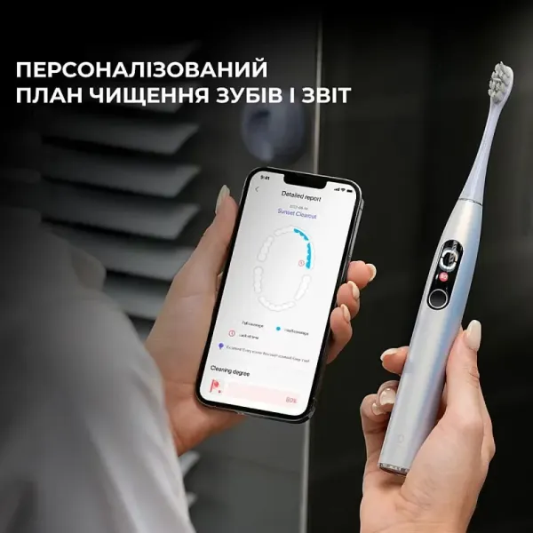 Зубна електрощітка Oclean X Plus Pro Digital (Silver)