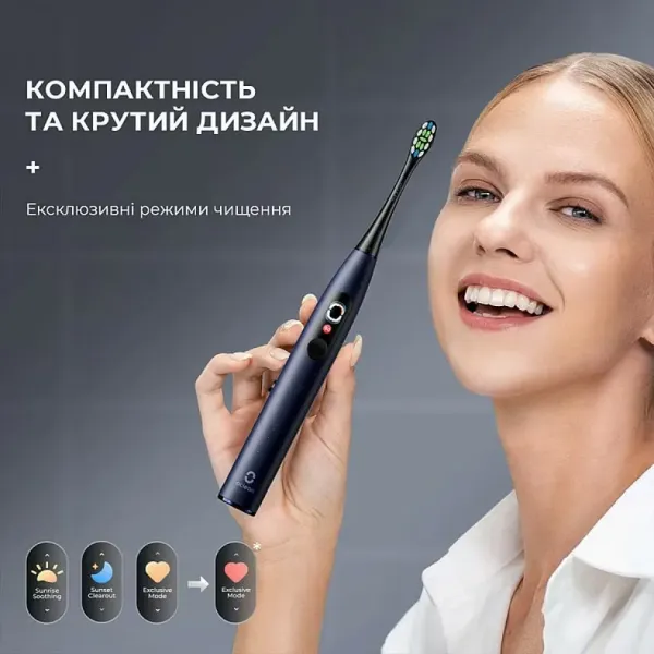 Зубна електрощітка Oclean X Plus Pro Digital (Blue)
