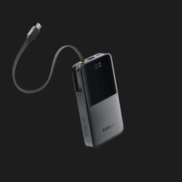 Зарядний пристрій Power Bank Baseus Bipow 2 Pro 10000mAh 22,5W with USB-C Cable (Cosmic Black)