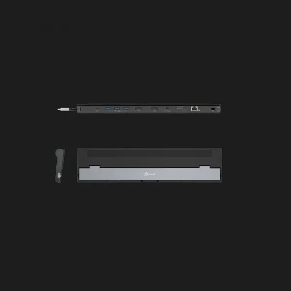 Док станція J5create USB-C 10-in-1 (HDMI/PD/USB-A/USB-C/LAN/SD/TF/audio)