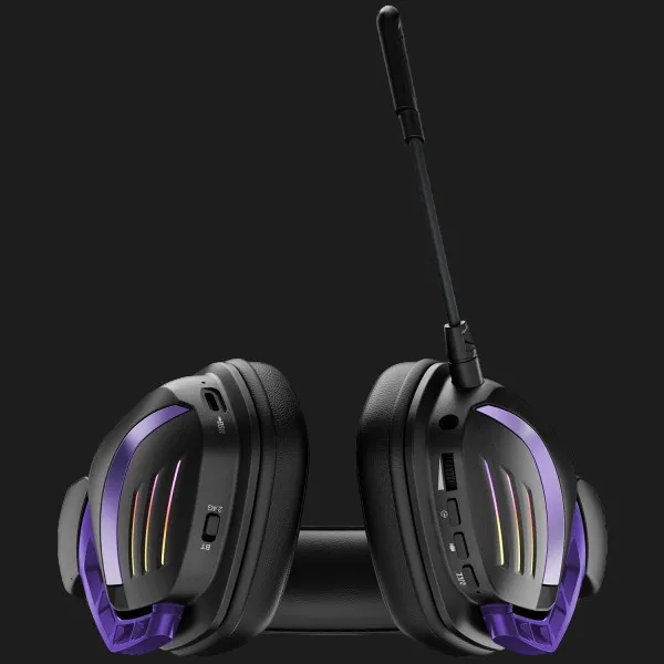 Бездротова ігрова гарнітура Proove Gaming Rage (APP) (Black/Purple) (UA)