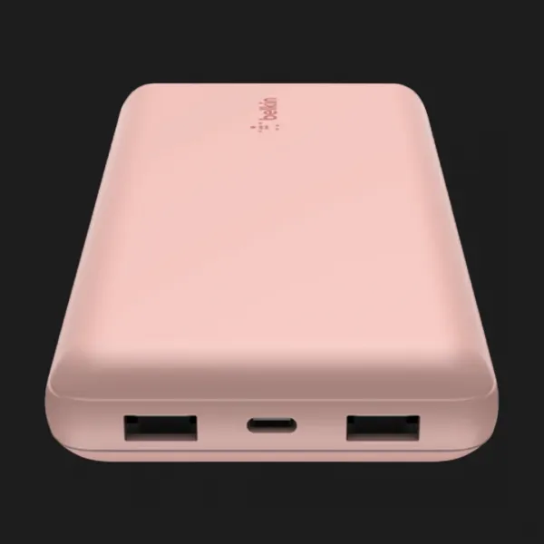 Портативний акумулятор Power Bank Belkin 20000mAh, 15W, Dual USB-A, USB-C (Rose Gold)