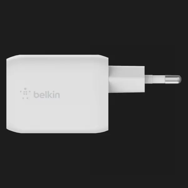 Зарядний пристрій Belkin 65W GAN PD PPS Dual USB-С - USB-С 2m (White)