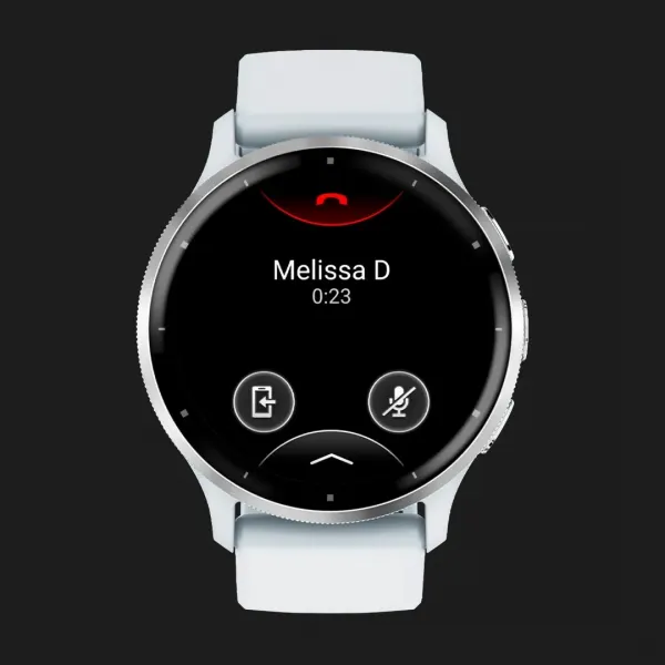 Garmin Venu 3 Silver Stainless Steel Bezel with Whitestone Case and Silicone Band