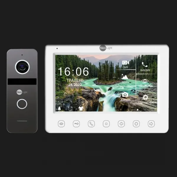 Комплект відеодомофону Neolight NeoKIT HD WiFi (Graphite)