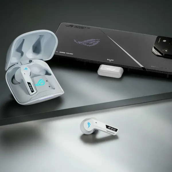 Ігрова гарнітура ASUS ROG Cetra True Wireless SpeedNova (White)