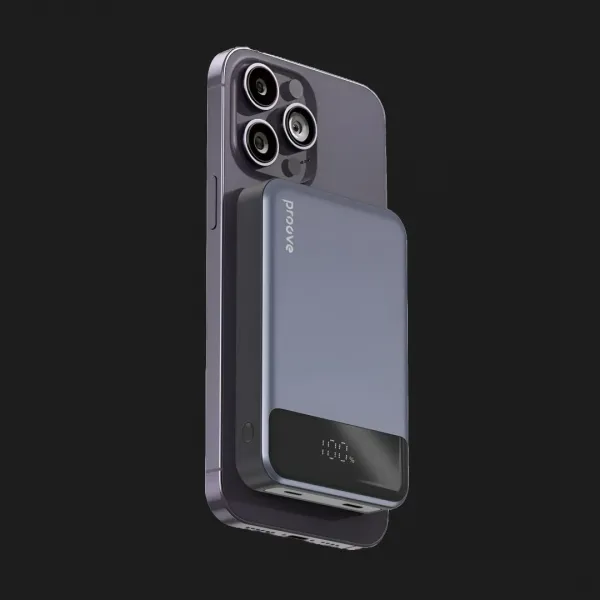 Power Bank Proove Hoodman Magnetic 20 W 10000 mAh (Gray)
