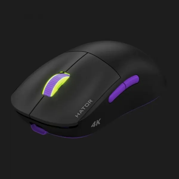 Ігрова миша HATOR Quasar 2 ULTRA 4K Wireless (Black/Lilac) (HTM570BL) (UA)