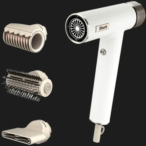 Фен Shark SpeedStyle 3-in-1 for Straight & Wavy Hair (White)