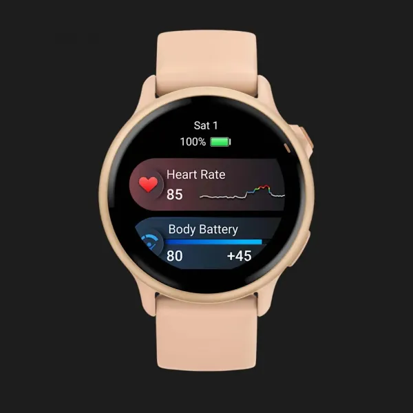 Garmin Vivoactive 6 Metallic Pink Dawn with Pink Dawn Band