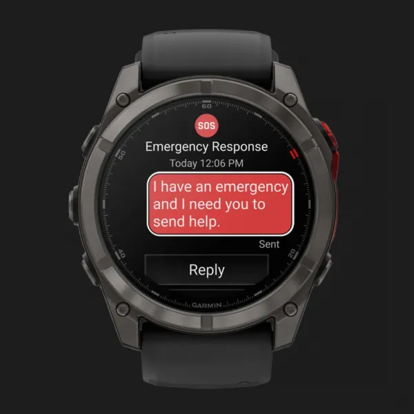 Garmin Fenix 8 Pro 51mm MicroLED Sapphire Carbon Gray DLC Titanium with Black/Pebble Gray Silicone Band