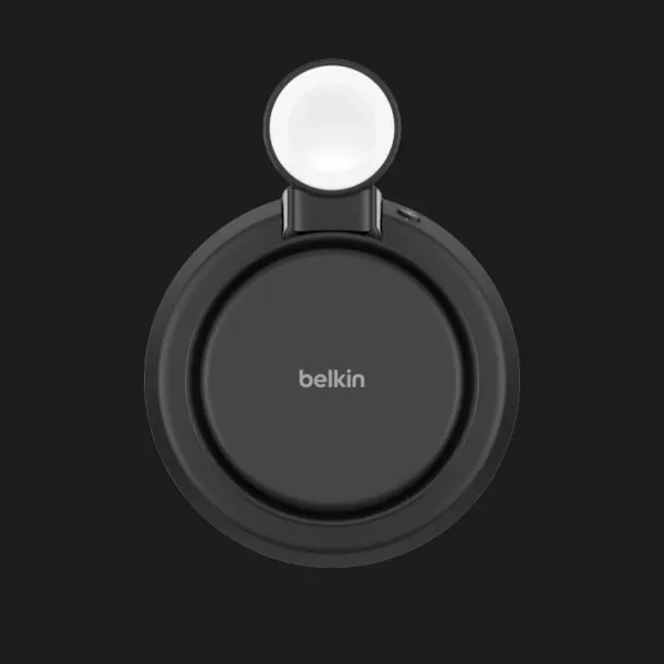 Безпровідна зарядка Belkin 3в1 UltraCharge Pro Magnetic Charging 25Вт Dock (Charcoal)