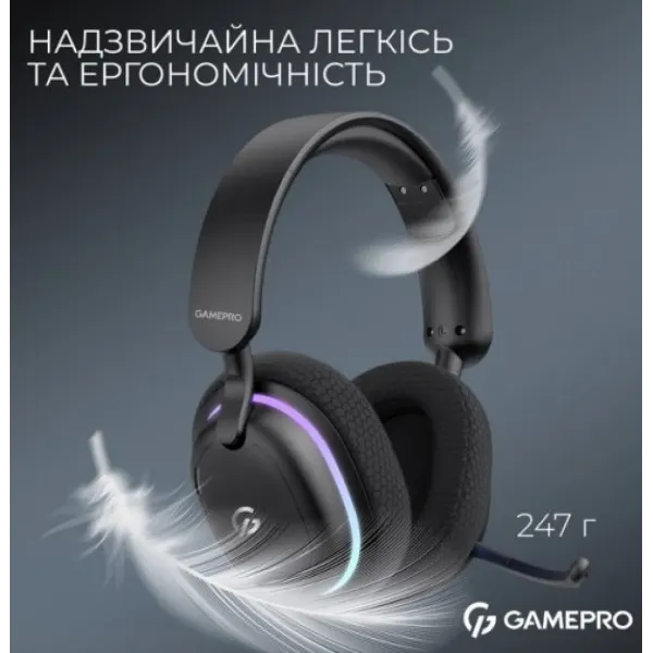 Ігрова гарнітура Gamepro Asgard Bragi (HSW250B) (Black) (UA)