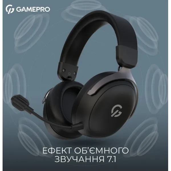 Ігрова гарнітура Gamepro HSW201B (Black) (UA)