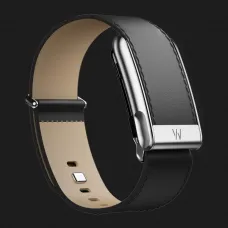 Ремінець Whoop LeatherLuxe Band Straight для Whoop MG (Black/Cream with Titanium) (Size L)